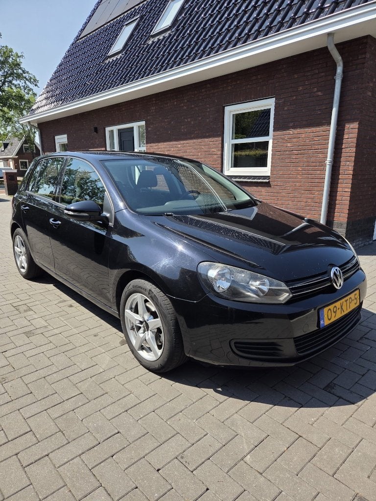 Volkswagen Golf 1.4 TSI 90KW 5D 2010 Zwart, Auto's, Stof, 4 cilinders, Origineel Nederlands, Bedrijf