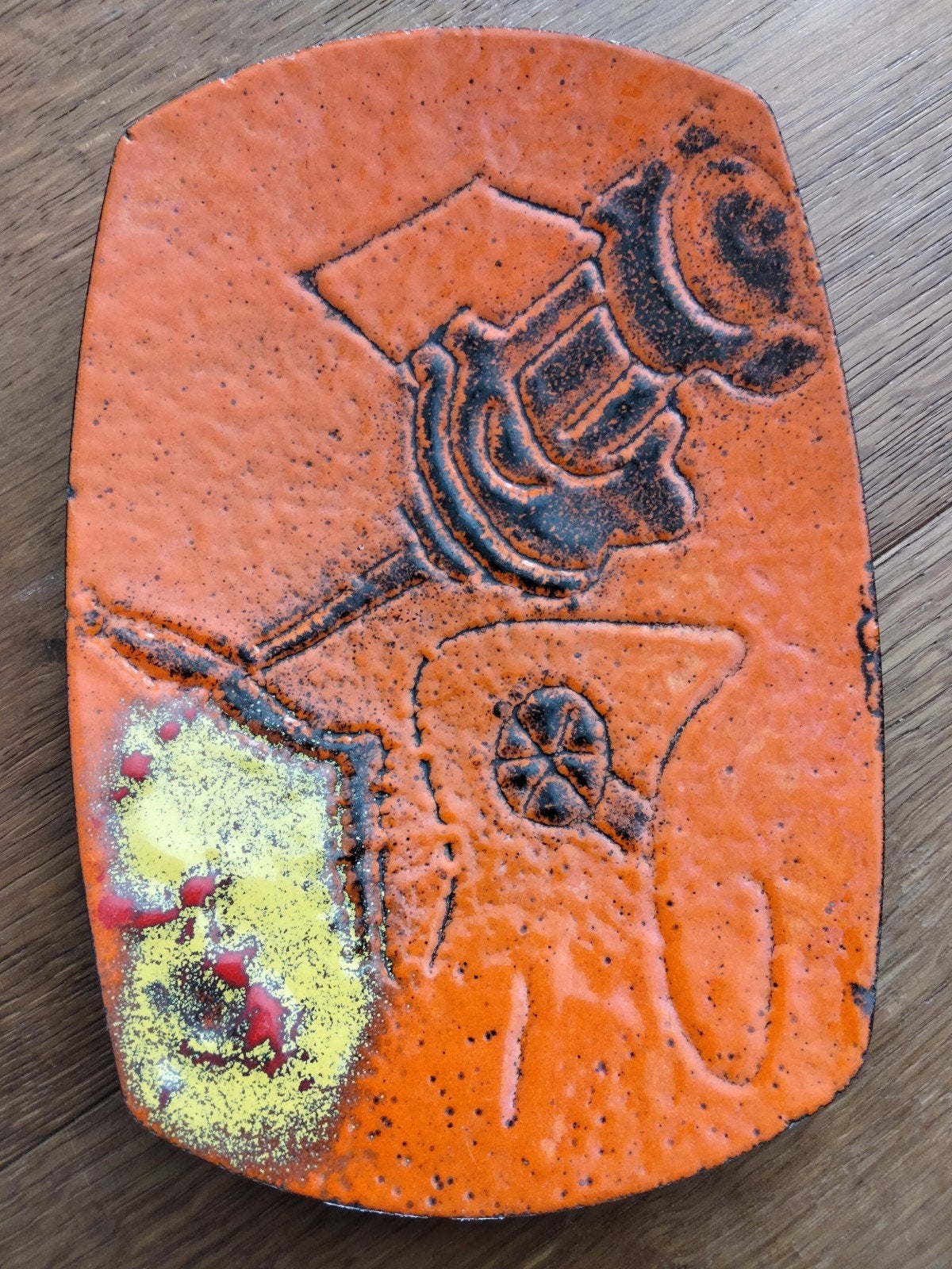 Richard Braun geëmailleerde bonbonschaal Hoogovens, Antiek en Kunst, Ophalen of Verzenden