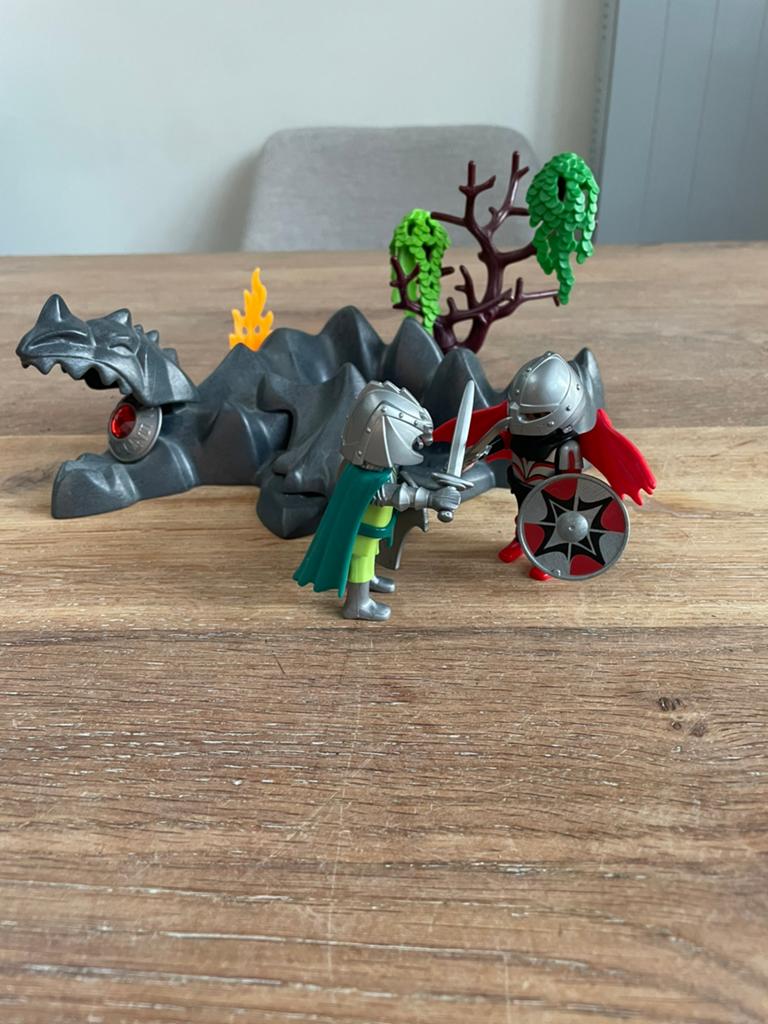 Compactset drakenridders, Playmobil 4147, Kinderen en Baby's, Speelgoed | Playmobil, Ophalen of Verzenden, Gebruikt