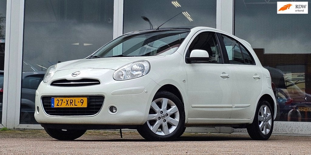 Nissan Micra 1.2 DIG-S Tekna Full Option Navi Clima Pano Blu, Voorwielaandrijving, Euro 5, Stof, 1198 cc