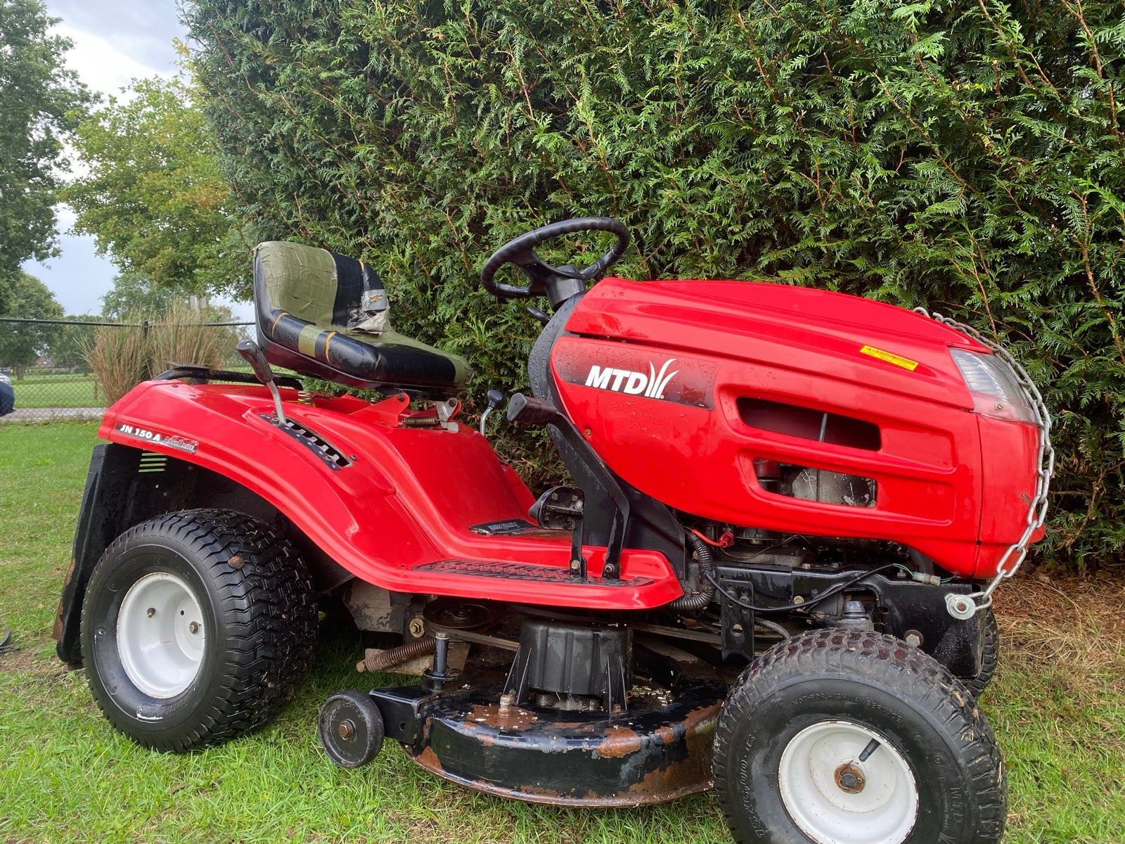 MTD JN 150 Autodrive Zitmaaier - Lichte opknapper !!, Tuin en Terras, Ophalen, Gebruikt, Benzine-grasmaaier, 50 cm of meer