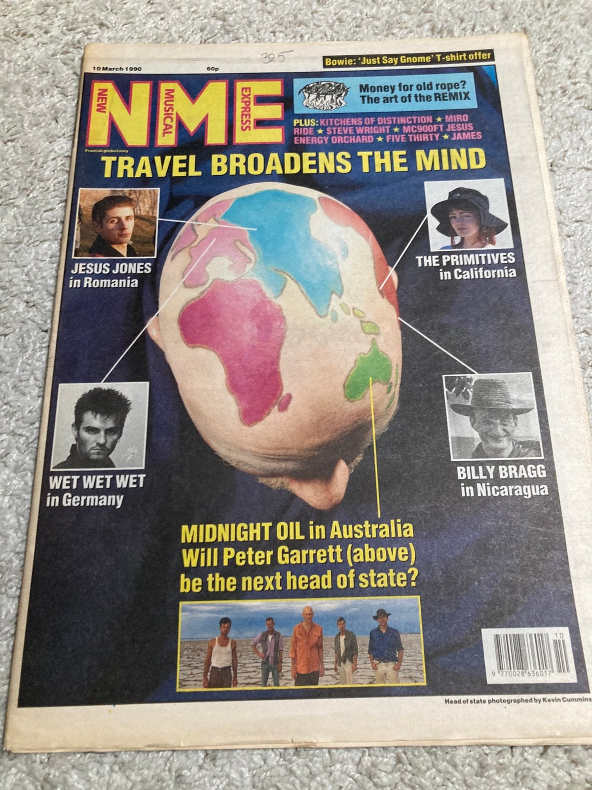 NME 1990 MIDNIGHT OIL Jesus Jones BILLY BRAGG Wet Wet Wet, Ophalen of Verzenden, Muziek, Film of Tv