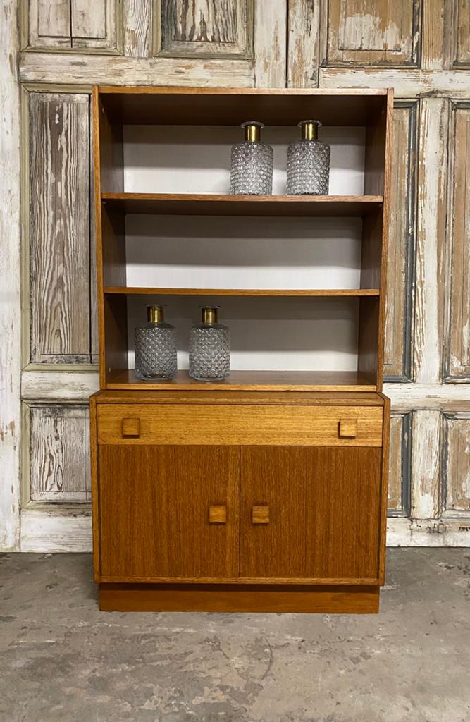 Prachtige -tweedelige- wandkast uit de jaren 60. Design., Ophalen, Gebruikt, Met deur(en), -