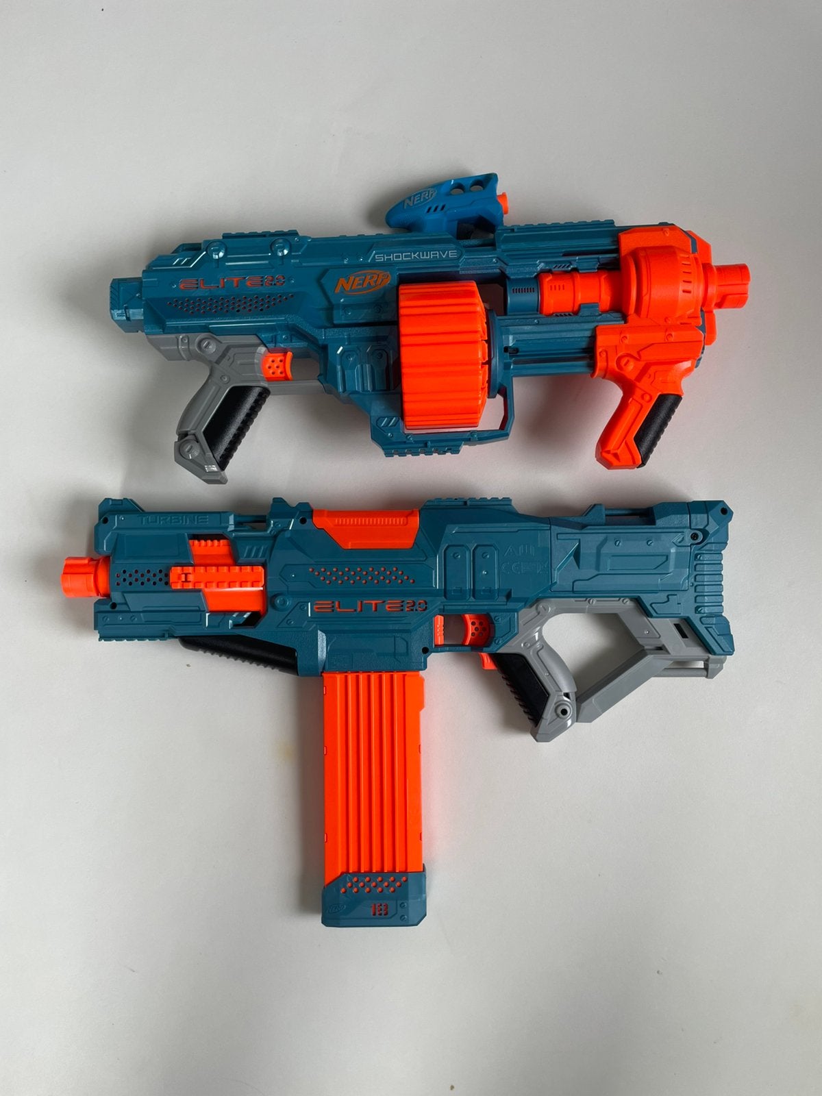 NERF Elite duo - Turbine en Shockwave + gratis pistool!, Ophalen, Nieuw