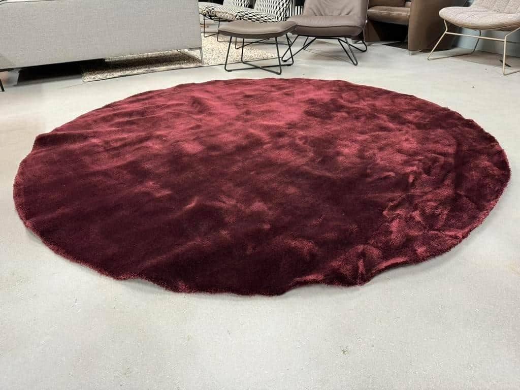Nieuw Brink en Campman Liscio Rond Vloerkleed Rood D250, Rond, Ophalen of Verzenden, Rood, Nieuw