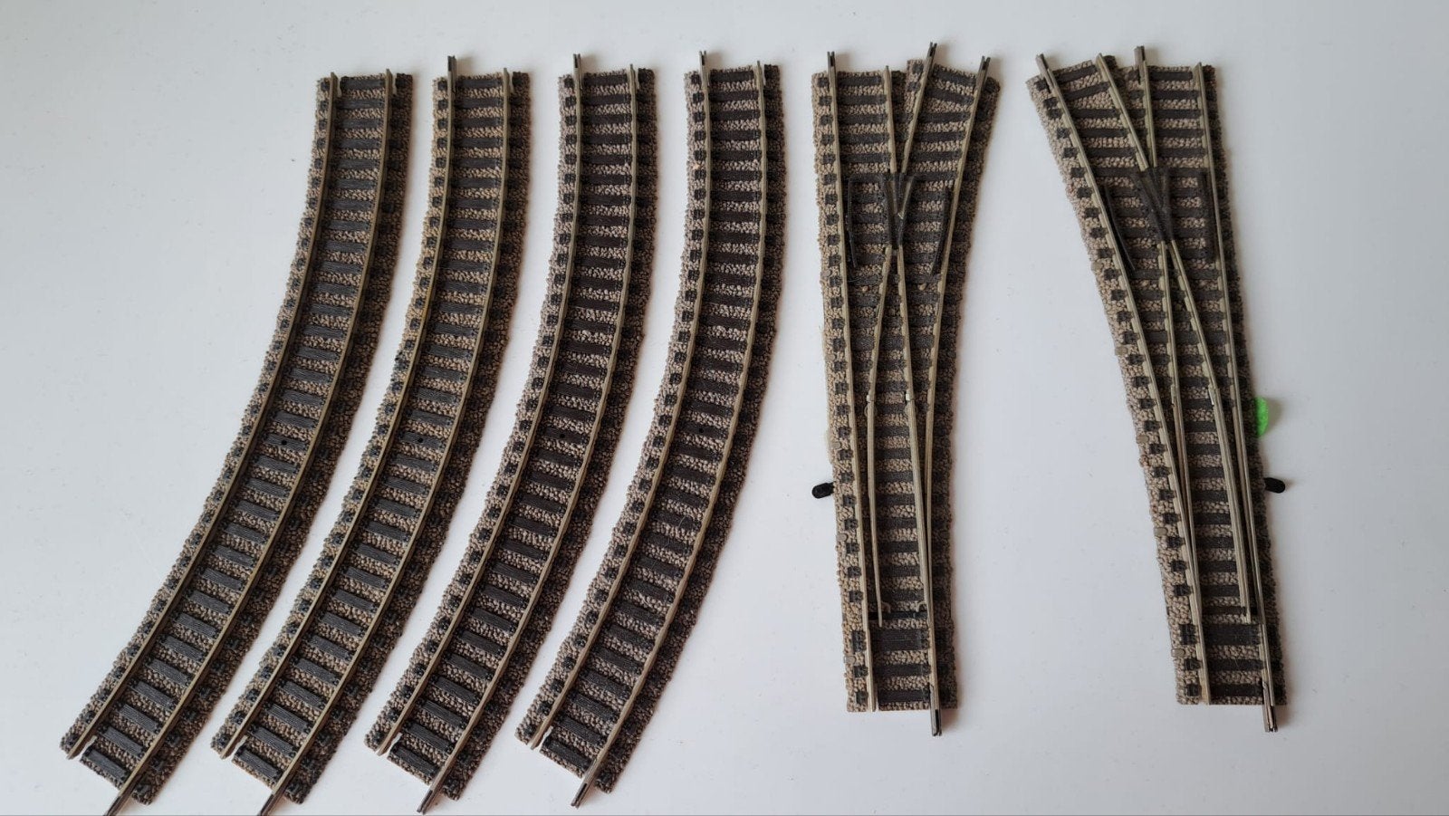 Fleismann wissels en gebogen rails, Gebruikt, Gelijkstroom, Verzenden, Fleischmann