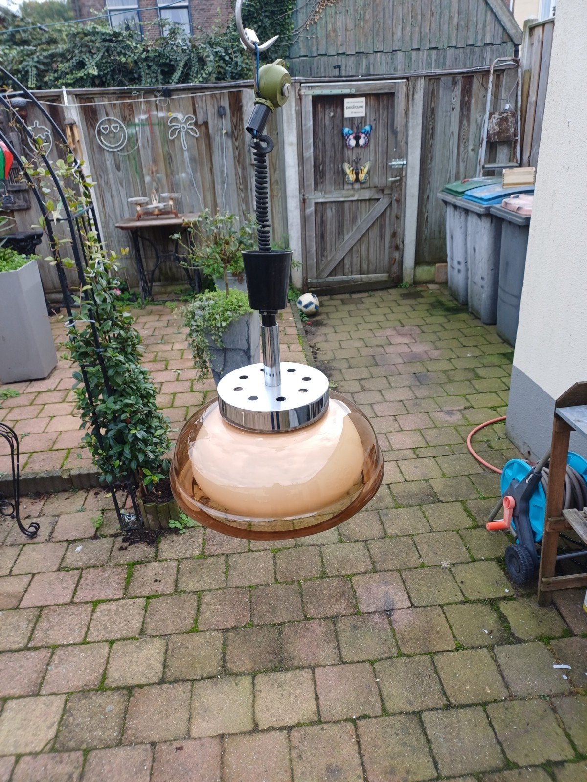 vintage /vinted design herda space age pendant hanglamp, Ophalen of Verzenden