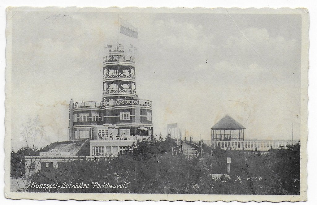 Nunspeet - Belvedere - Parkheuvel ansichtkaart ( B7211 ), Ophalen of Verzenden, 1960 tot 1980, Gelopen