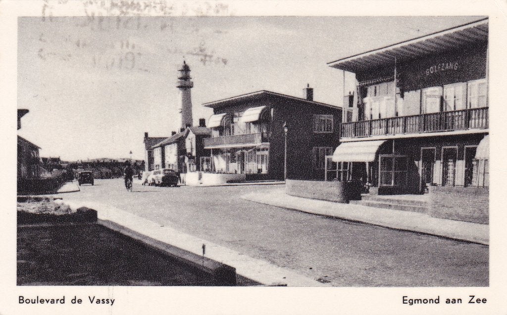 Ansichtkaart Boulevard de Vassy, Egmond aan Zee (1959), Verzenden, 1940 tot 1960, Gelopen, Noord-Holland