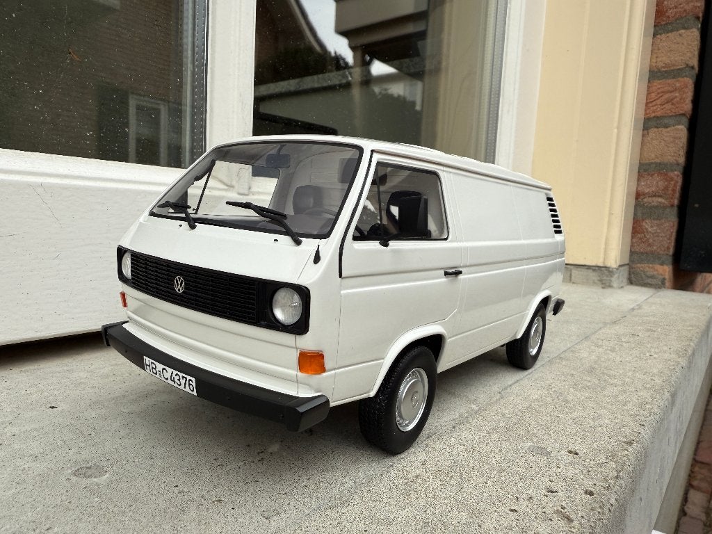 1:18 Volkswagen Transporter T3A Kasten wit BOS Models BOS282, Overige merken, Info@modelcarworld.com, Auto, Nieuw