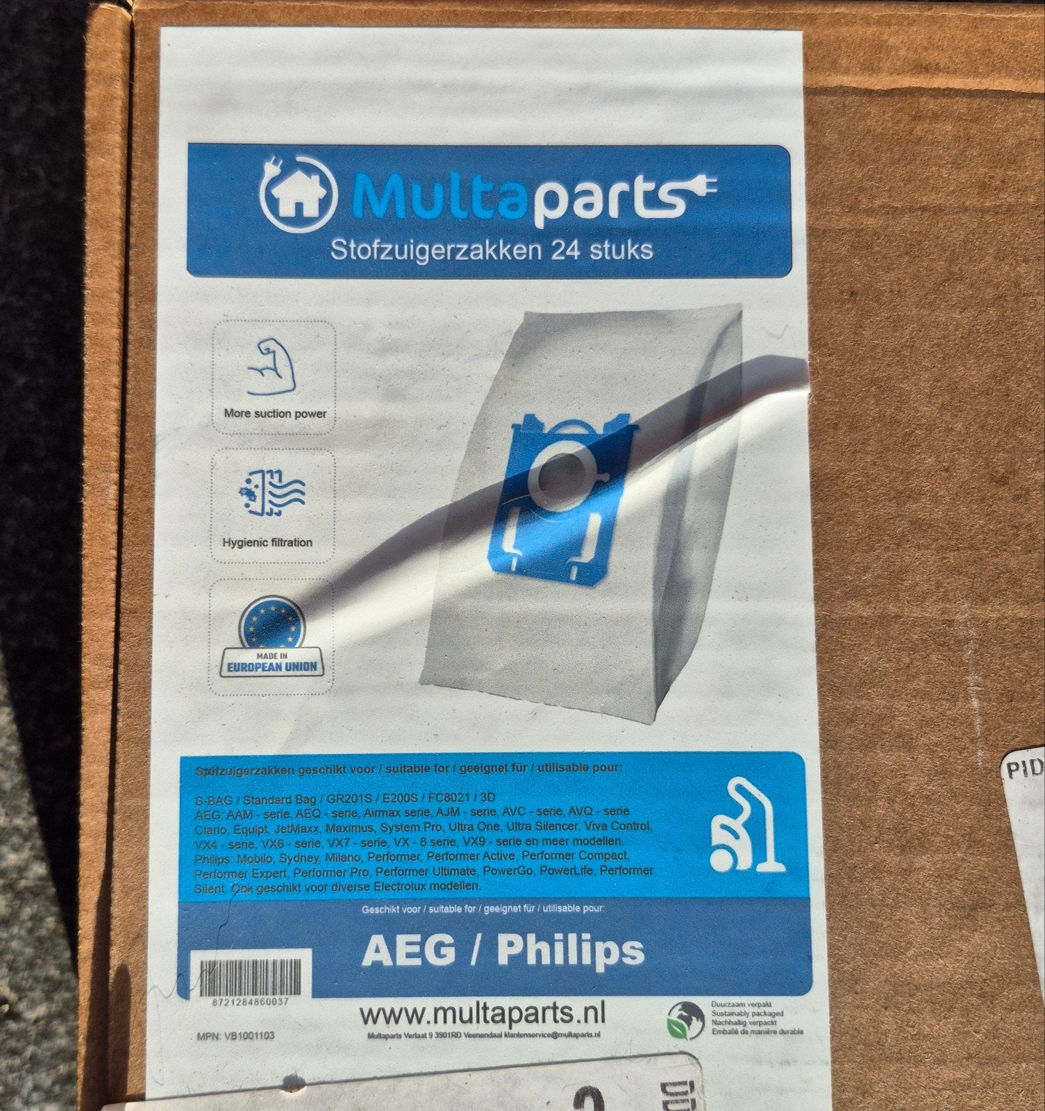 Multaparts Stofzuigerzakken - 24 stuks voor AEG/Philips, Ophalen of Verzenden, Nieuw