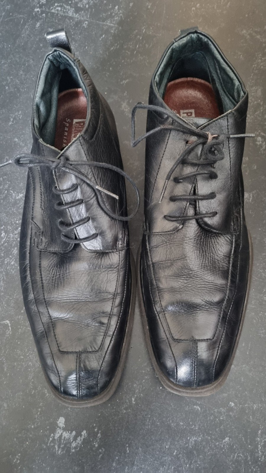 Pikolinos Heren Veterschoenen - Zwart Leer - Maat 44, Kleding | Heren, Zwart, Ophalen of Verzenden, Zo goed als nieuw, Veterschoenen