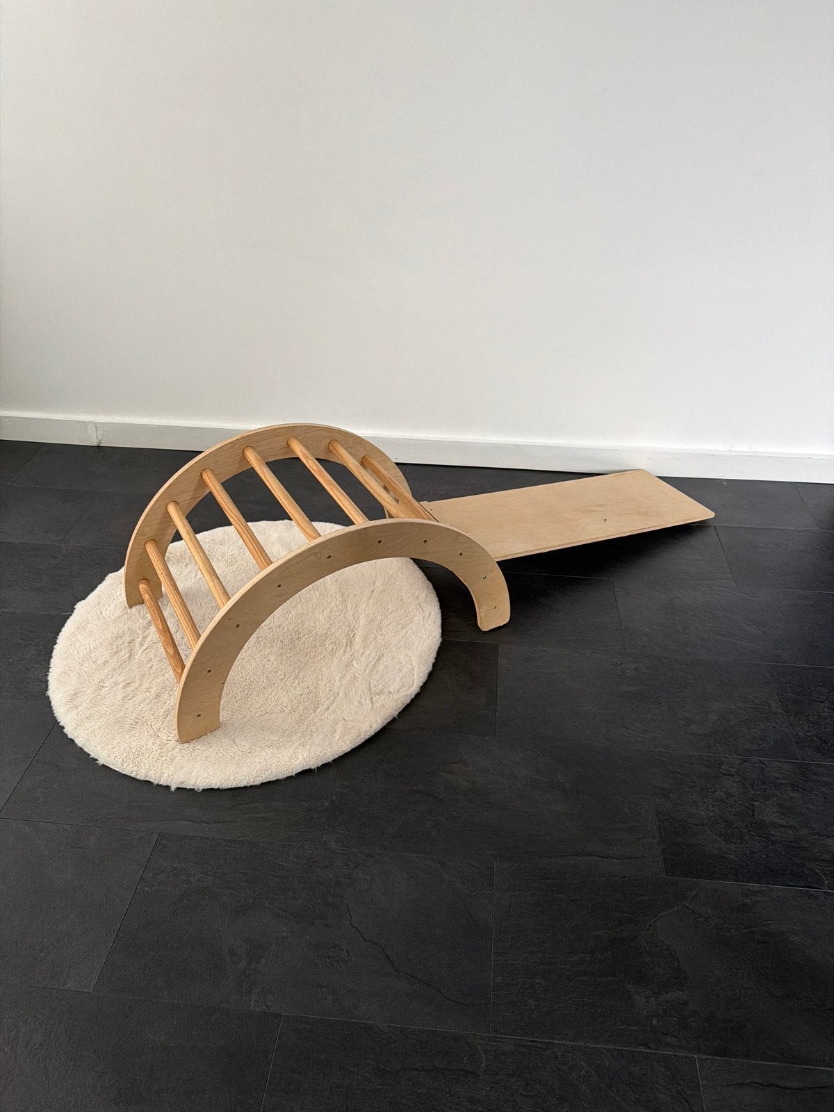 Houten klimrek en glijbaan voor kinderen, Ophalen of Verzenden, Zo goed als nieuw, Klimwand