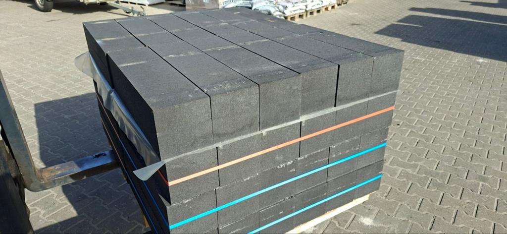 Wallblock new 15x15x60 Antraciet muurblok stapelblok, Tuin en Terras, Bielzen en Borders, Ophalen, Blok, Nieuw, Nvt