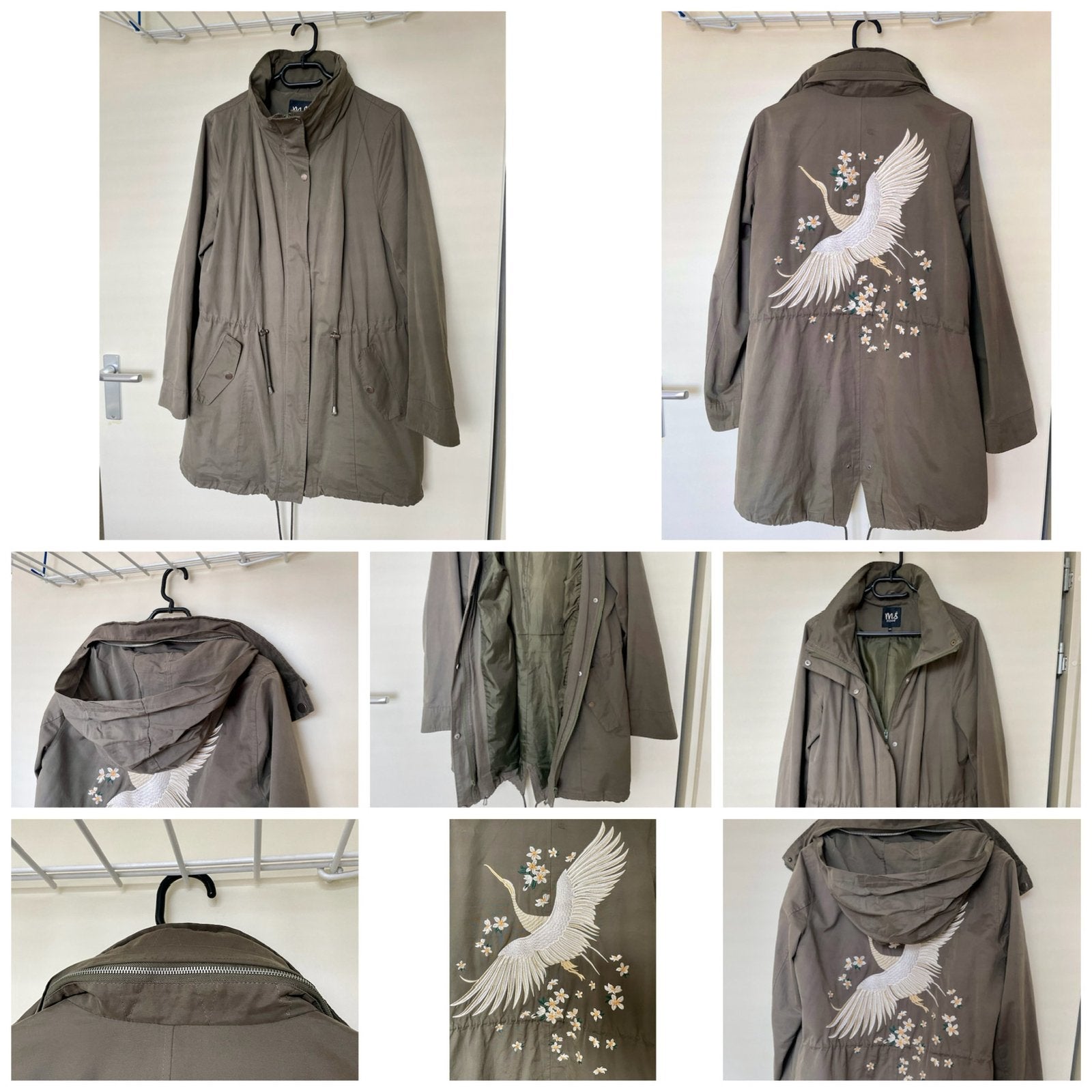 Groene jas 44, Kleding | Dames, Jassen | Winter, Ophalen of Verzenden, Zo goed als nieuw, Maat 42/44 (L), Groen