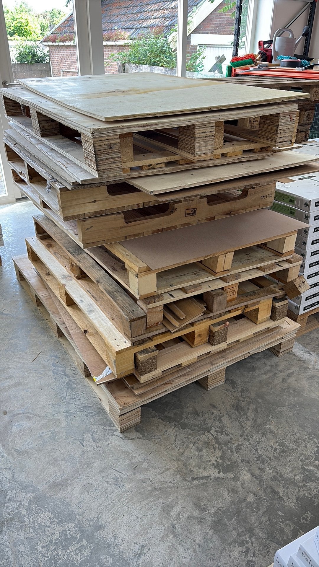GRATIS HOUT PALLETS PLAAT MATERIAAL, Tuin en Terras, Haardhout, Minder dan 3 m³, Ophalen of Verzenden
