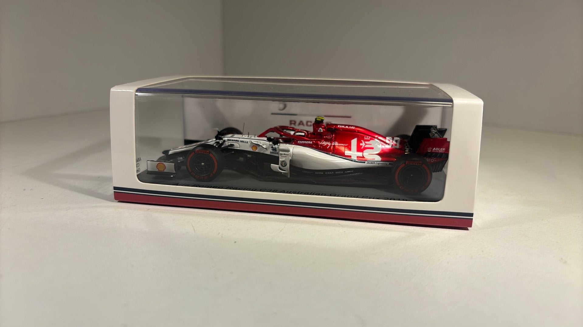 Alfa romeo c38 Australia A. Giovinazzi 2019 spark 1.43, Overige merken, Auto, Ophalen of Verzenden, A