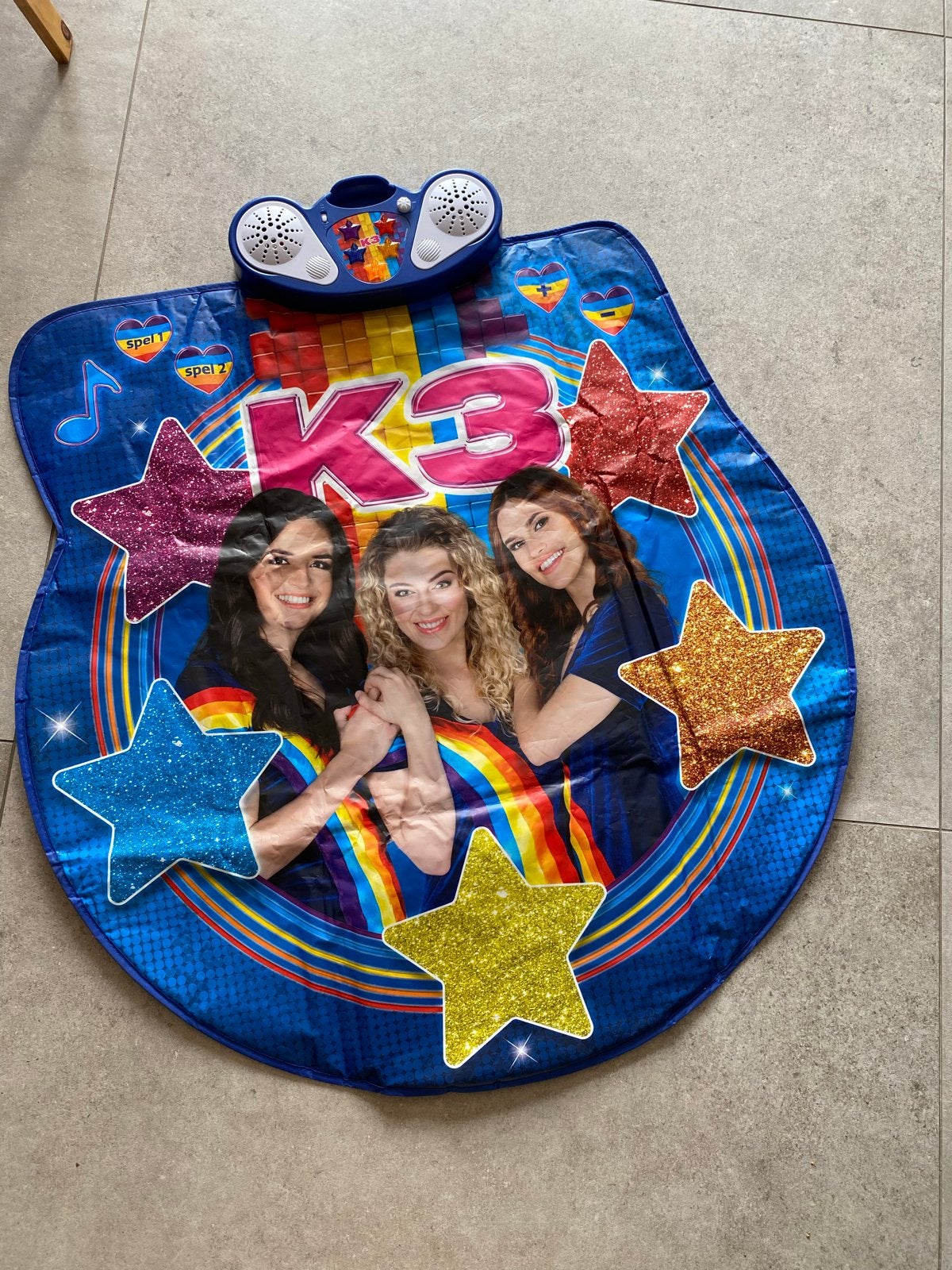 K3 interactieve dansmat met geluid en licht, Kinderen en Baby's, Speelgoed | Overig, Ophalen, Gebruikt, Meisje