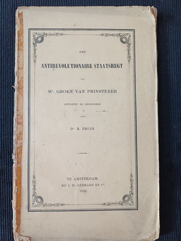 Antirevolutionaire staatregt, Ophalen of Verzenden, Gelezen