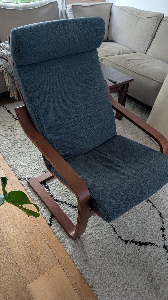 IKEA POÄNG Fauteuil, Ophalen, 75 tot 100 cm, Zo goed als nieuw, Modern