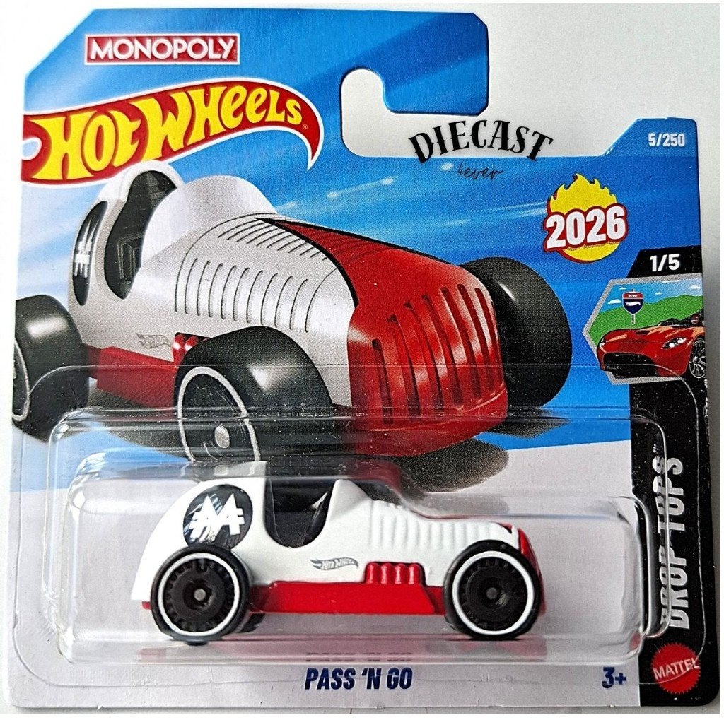 Hot Wheels Pass 'N Go, Monopoly, Ophalen, Nieuw, Auto