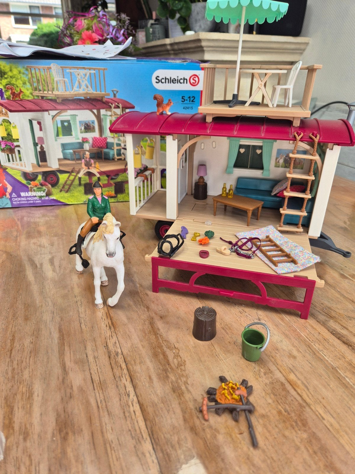Schleich Horse Club Caravan met paard en accessoires