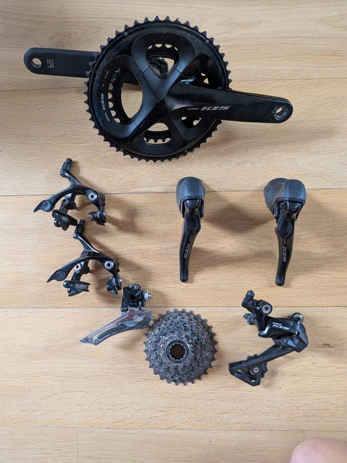 Complete Shimano 105 R7000 groep, Ophalen