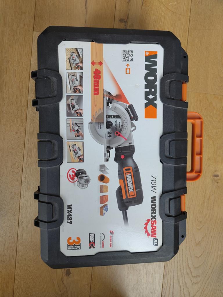 Worx Cirkelzaag WX427 -, Gebruikt, Cirkelzaag, Worx, 600 tot 1200 watt
