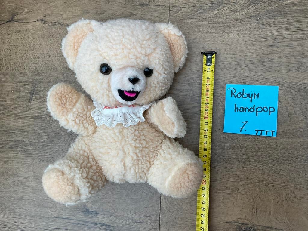 Nieuwe zgan ROBIJNTJE teddy pluche handpop Robijn, Verzamelen, Ophalen, Nieuw, Stoffen beer, Overige merken