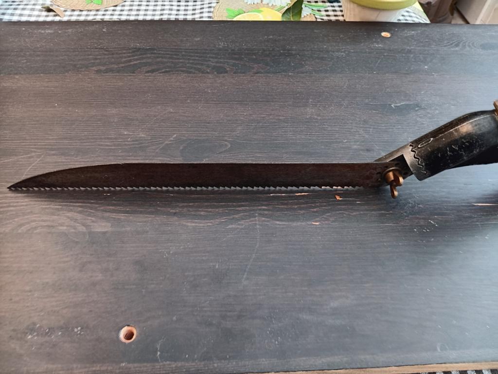 Antieke  zaag in moeilijke standen te gebruiken- Magnilicus, Ophalen of Verzenden, Gebruikt