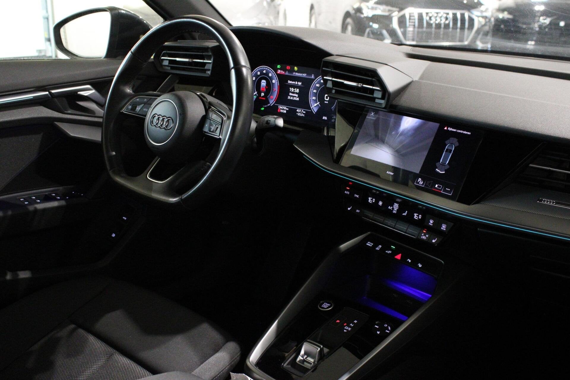 Audi A3 Sportback 40 TFSIe Advanced | MATRIX | CAMERA |, Stof, Gebruikt, Zwart, 4 cilinders