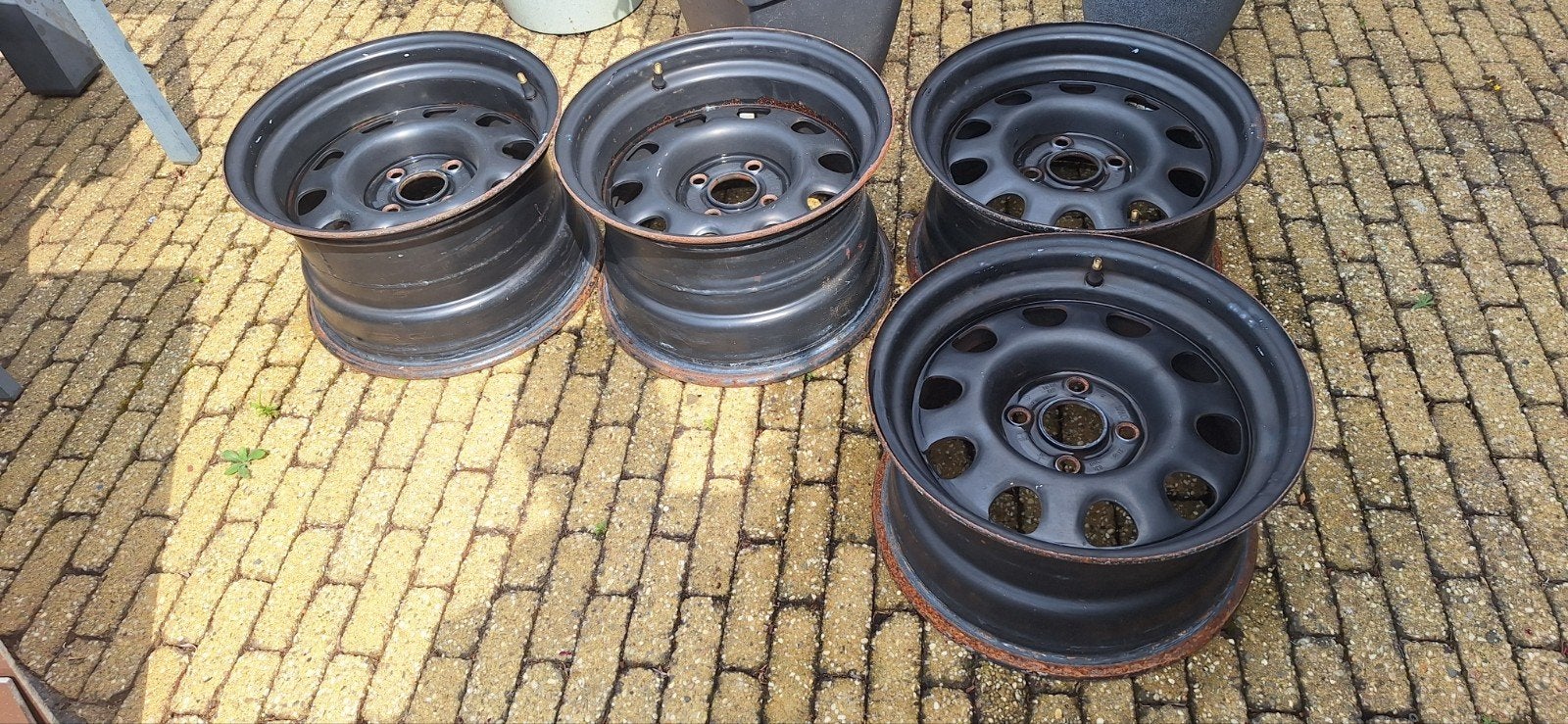 Verbrede stalen velgen 14 inch 4x100 (VW/Seat Inca), Auto-onderdelen, Ophalen, 14 inch, Gebruikt, Velg(en)