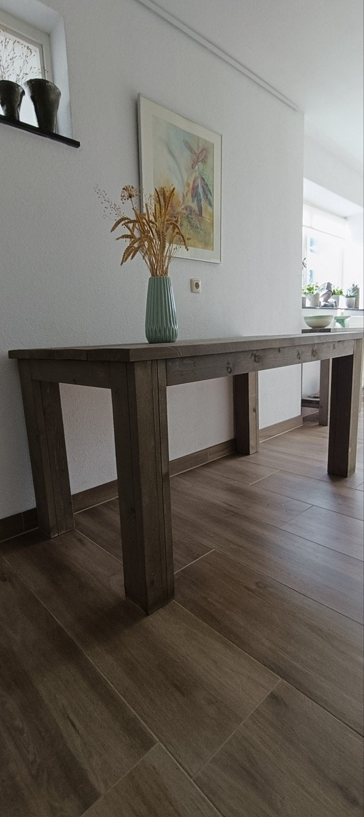 Steigerhouten tafel 160 x 80 cm, Ophalen