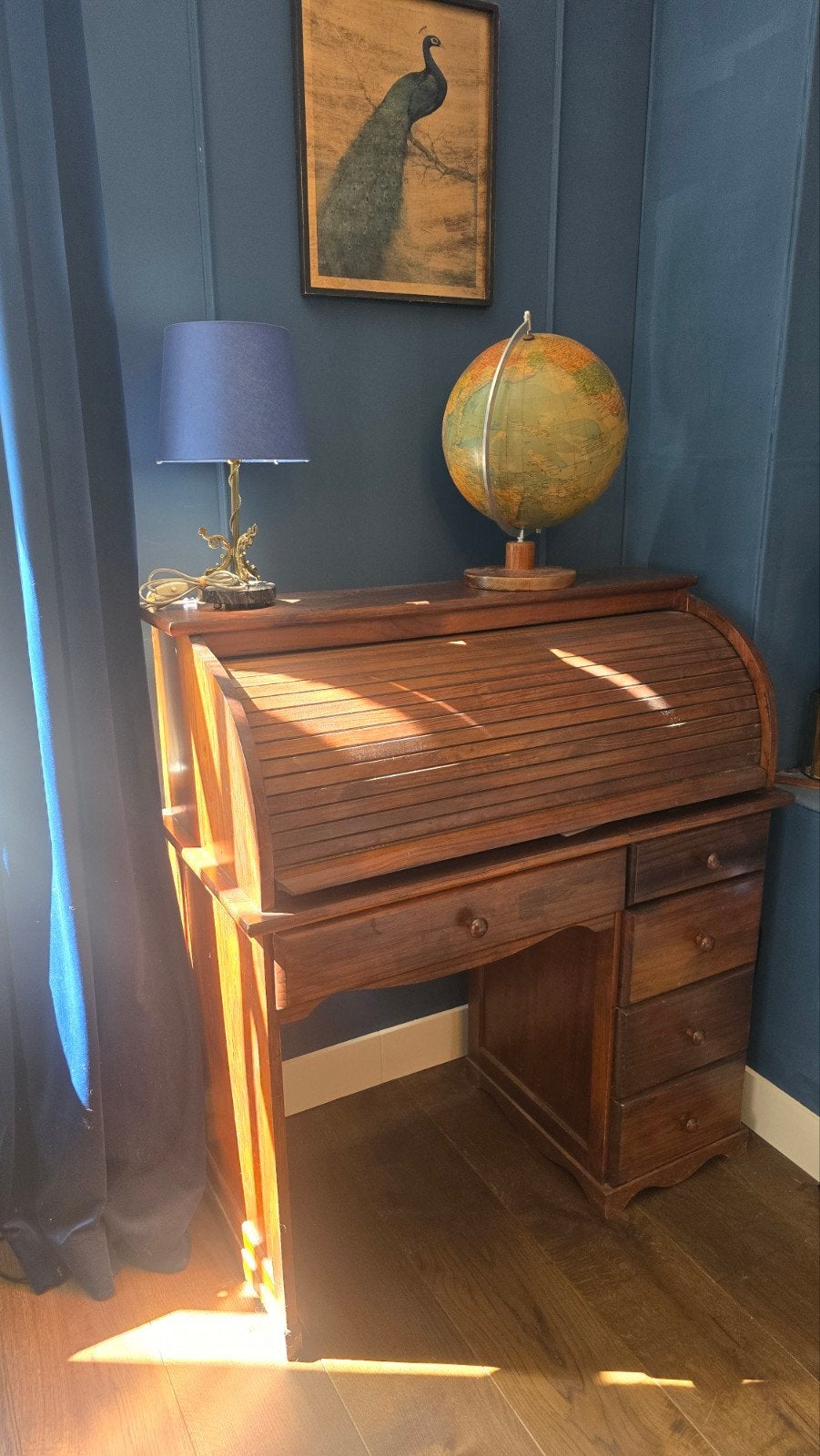 Vintage houten roldeur bureau - Sfeermaker voor uw interieur, Ophalen