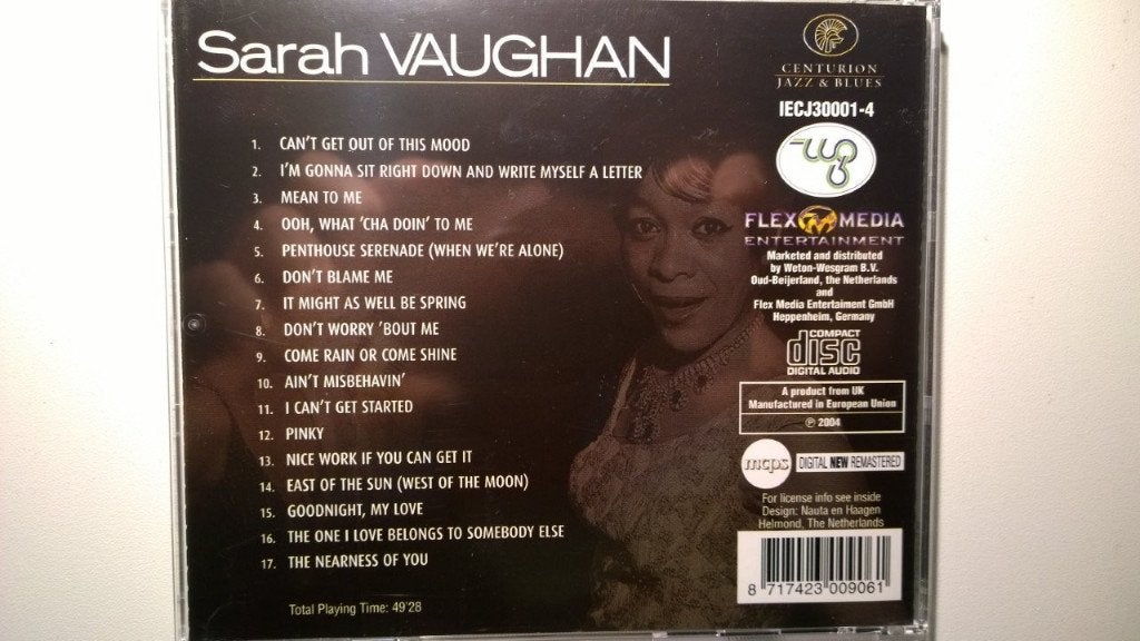 Sarah Vaughan - Ultimate Jazz & Blues, Ophalen of Verzenden, Zo goed als nieuw, Blues, Album