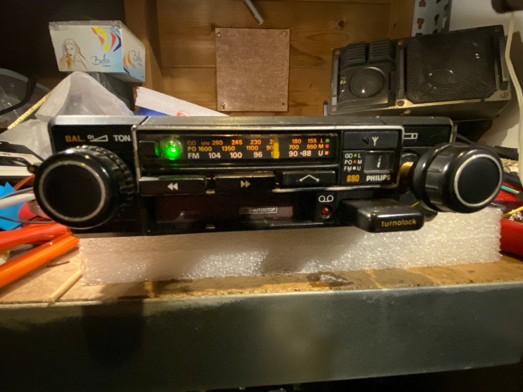 Philips 880 Turnolock / stereo radio-cassette / 1980, Ophalen, Gebruikt