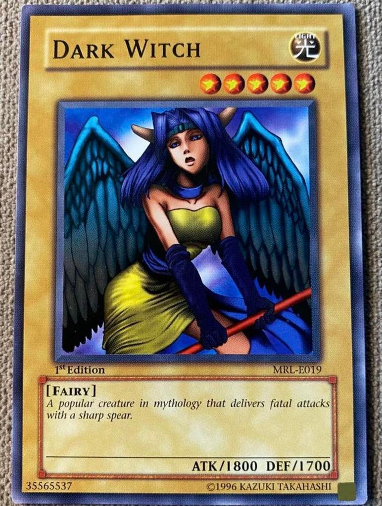 Yu-Gi-Oh! Dark Witch MRL 1st Edition !, Ophalen of Verzenden, Zo goed als nieuw, Losse kaart