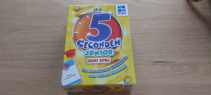 5 Seconden Junior Mini Spel, Vijf spelers of meer, Ophalen of Verzenden, Zo goed als nieuw, Megableu
