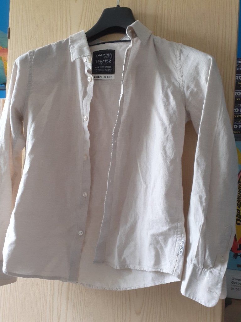 Blouse Linnen Chapter Young ZGAN mt 146, Chapter Young, Overhemd of Blouse, Ophalen of Verzenden, Zo goed als nieuw