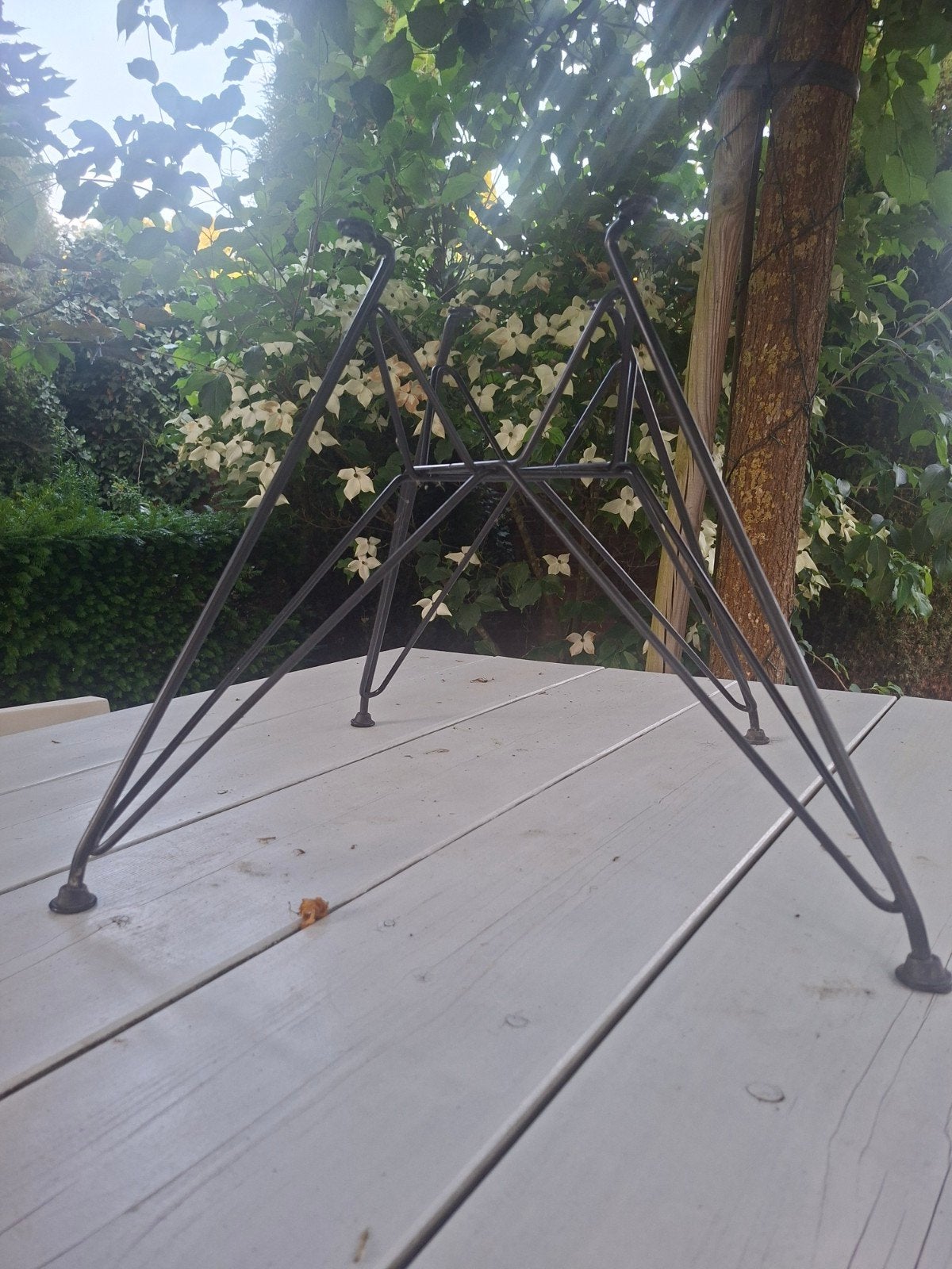 Orgineel onderstel eames vitra DAR stoel zwart gepoedercoat, Tafelpoot, Minder dan 50 cm, Gebruikt, Minder dan 50 cm