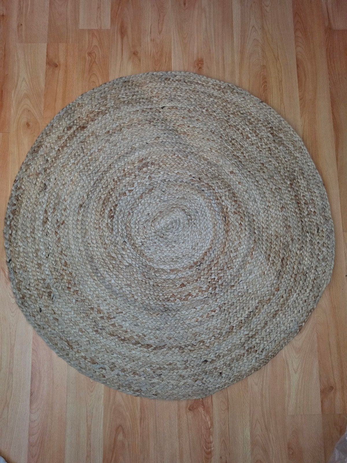 Rond jute vloerkleed - Zo goed als nieuw, Huis en Inrichting, Ophalen of Verzenden
