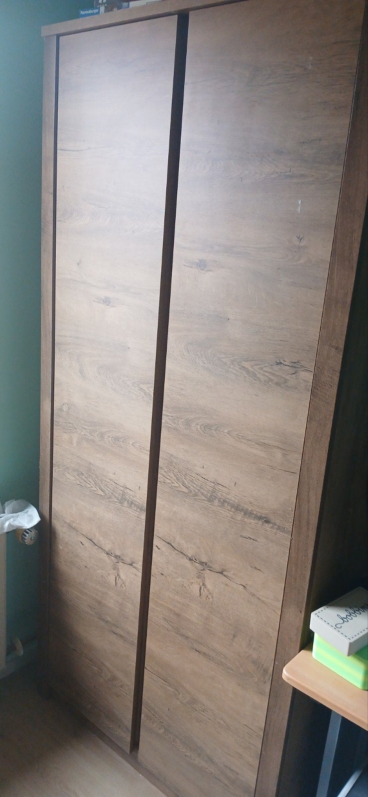 2 VEDDE kledingkasten - donker eiken met spiegel, Huis en Inrichting, Kasten | Kledingkasten, Ophalen, Met deur(en), Gebruikt