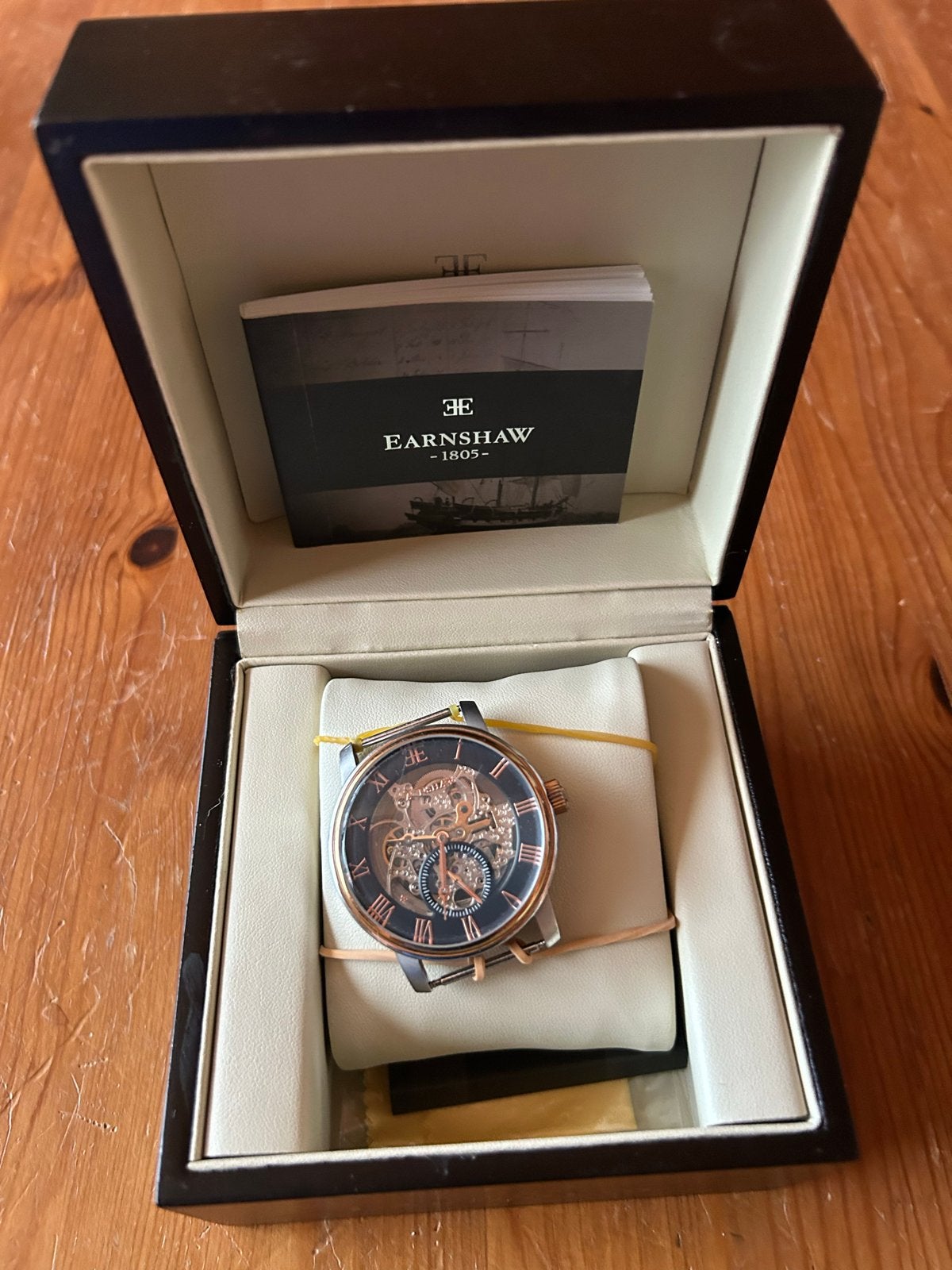 Earnshaw 1805 Automatisch Horloge met Watch Winder, Overige merken, Leer, Staal, Polshorloge
