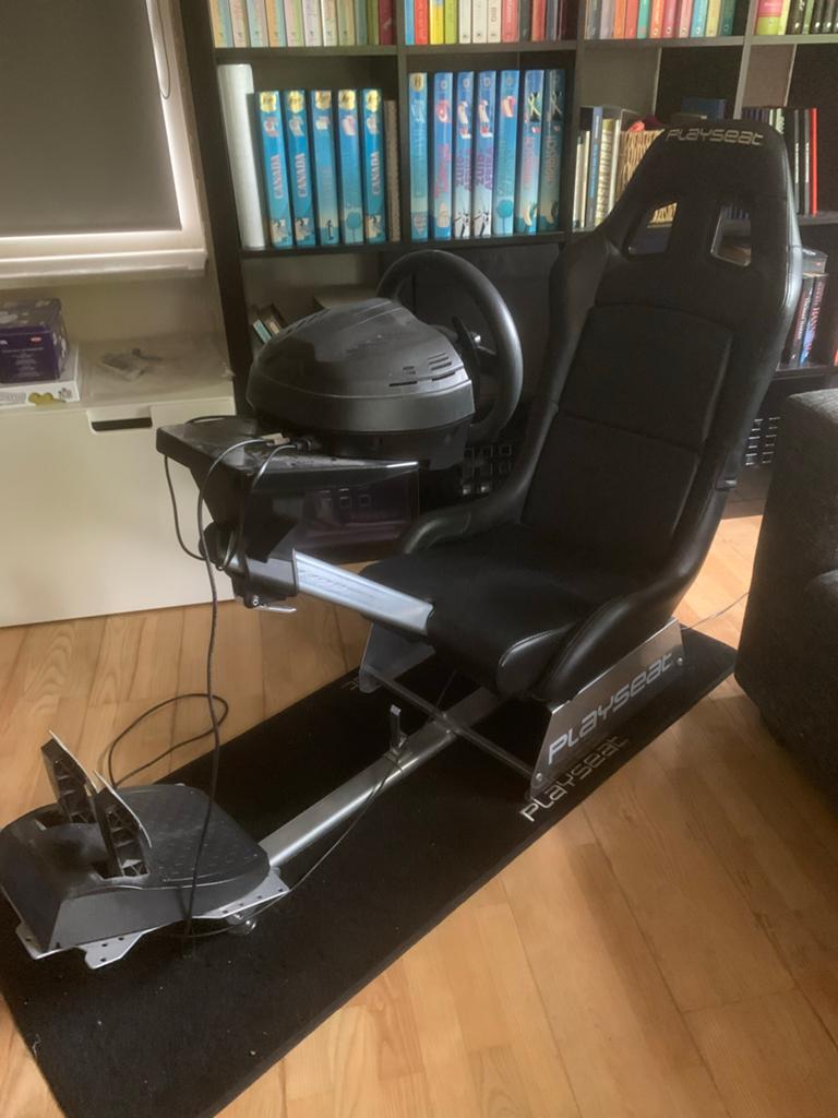 Playseat Evolution met Thrustmaster stuur en pedalen, Ophalen, Overige merken, Gebruikt