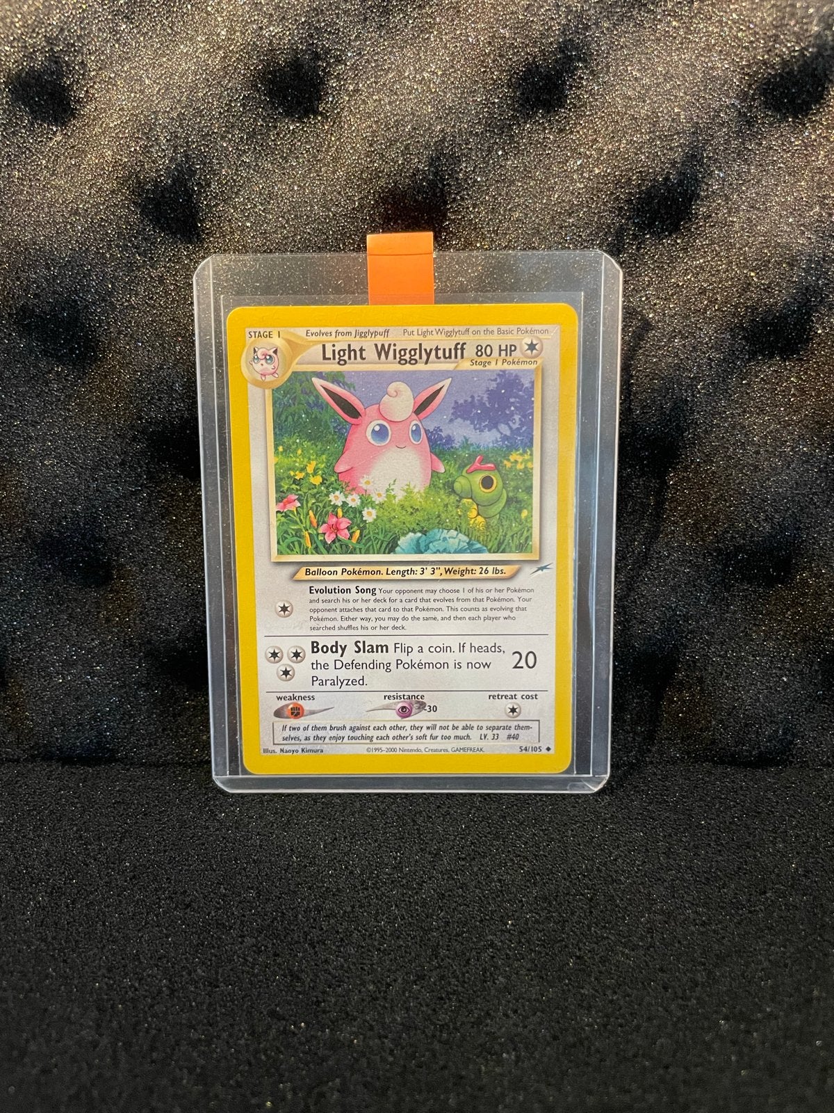 Pokémon Light Wigglytuff 1st Edition Neo Destiny, Hobby en Vrije tijd, Ophalen of Verzenden, Zo goed als nieuw, Losse kaart
