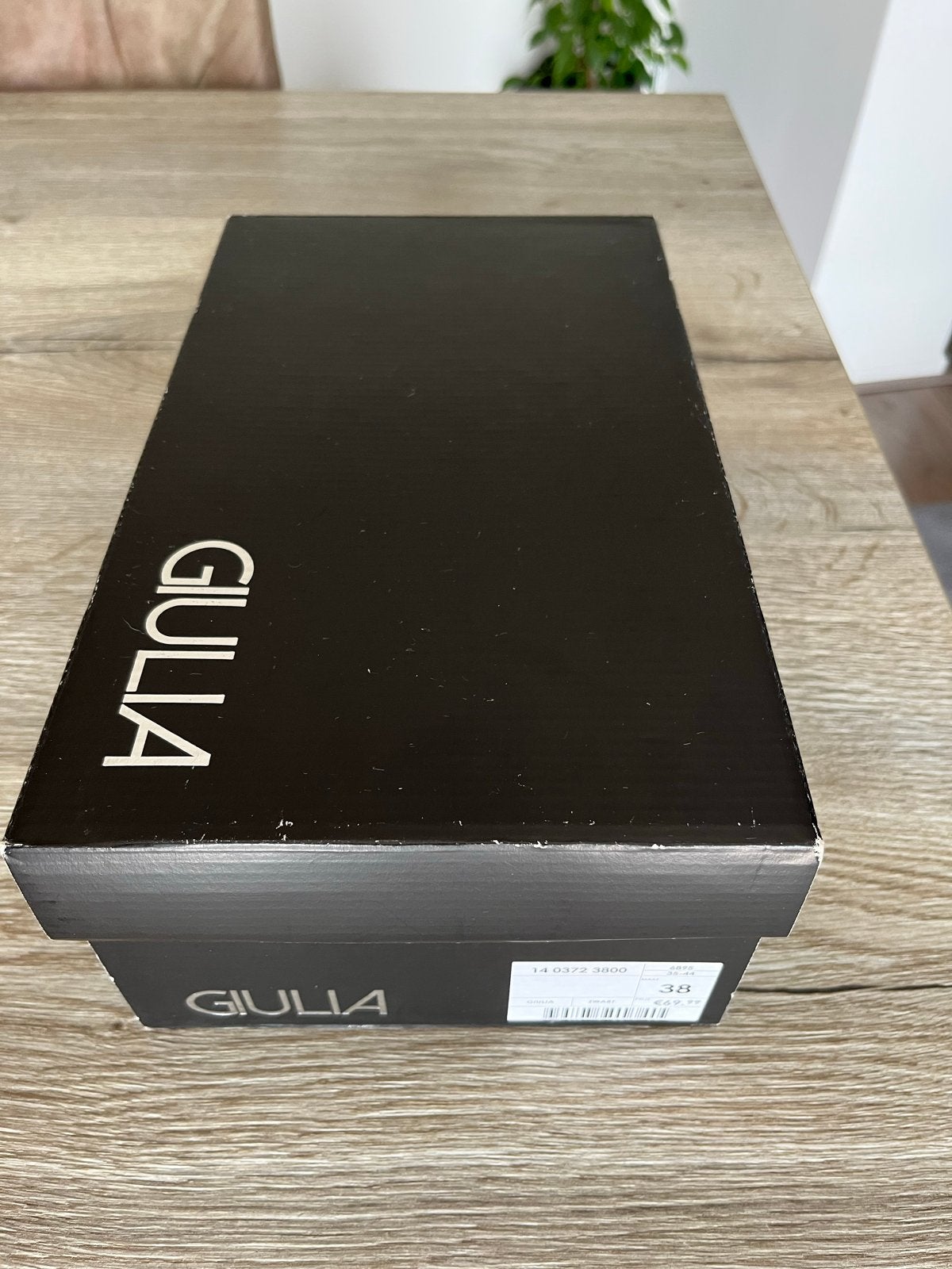 Giulia Pumps - Zwart met Slangenprint - Maat 38, Kleding | Dames, Schoenen, Ophalen, Zo goed als nieuw, Zwart, Pumps