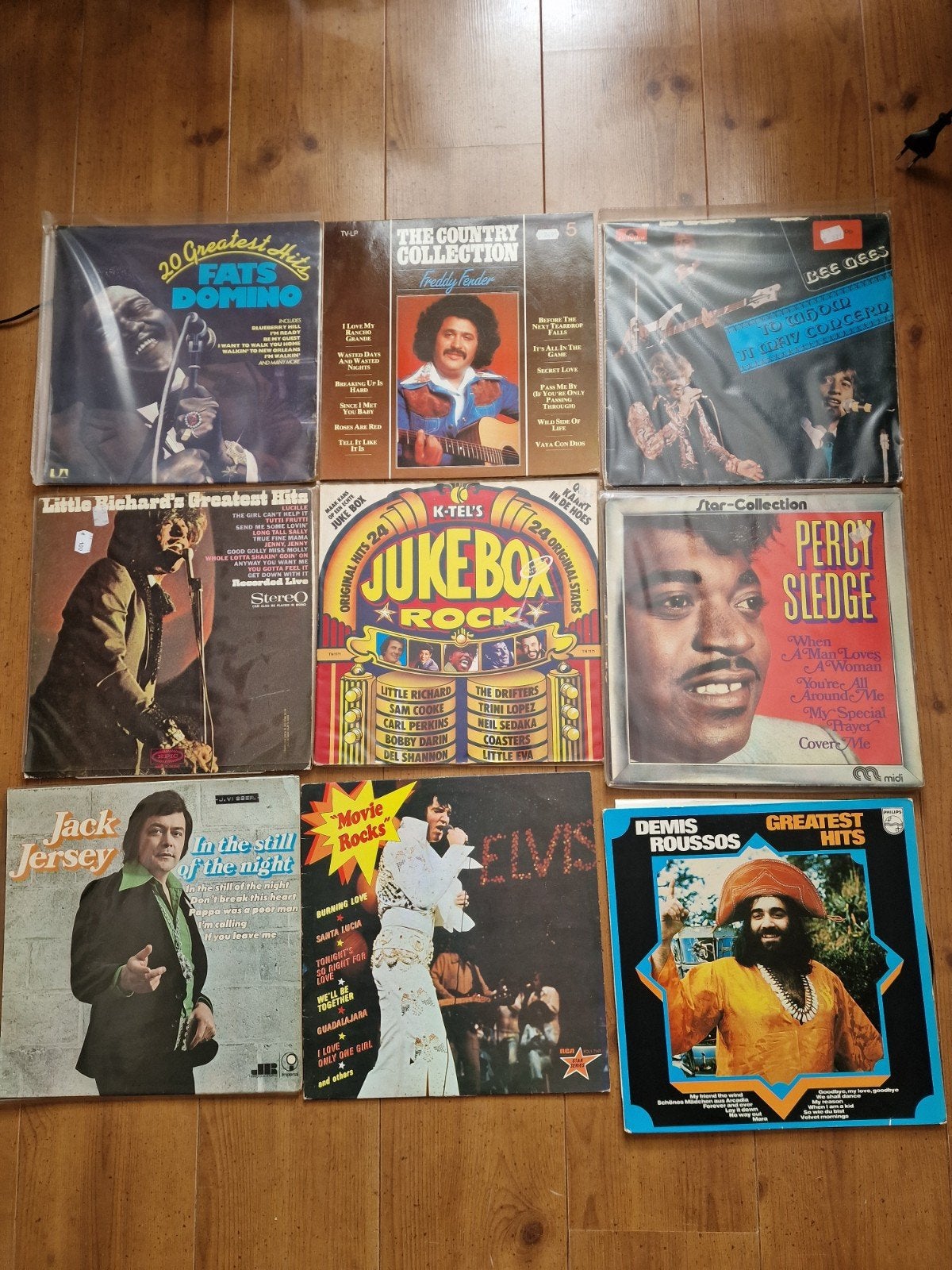 9 lps lp engelstalig bee gees jack jersey little richard etc, Ophalen of Verzenden, LP