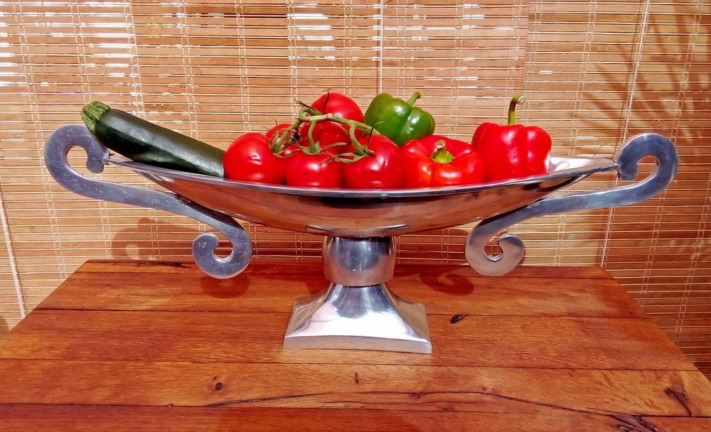 Super mooie decoratieve schaal / fruitschaal XL, Ophalen, Schaal, Zo goed als nieuw, Metaal