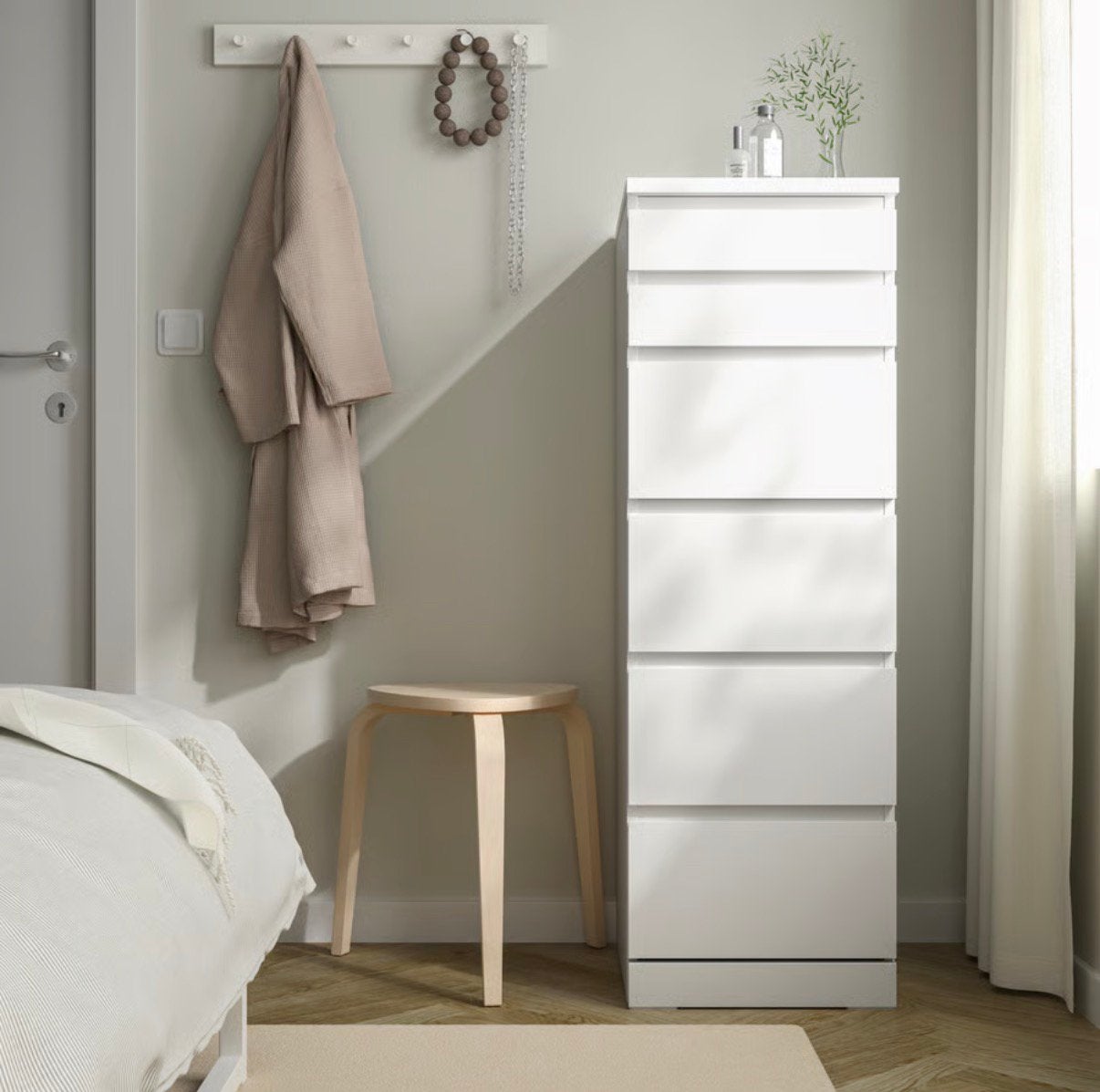 Ikea Malm ladekast, 6 lades, wit, 123x40cm, NIEUW in doos., Ophalen, Minder dan 50 cm, 5 laden of meer, 100 tot 150 cm