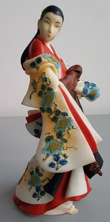 Parastone Kaigetsudo Ando - Courtisane met lang haar, Ophalen of Verzenden, 20 - 50 cm, Overige materialen, Beeld